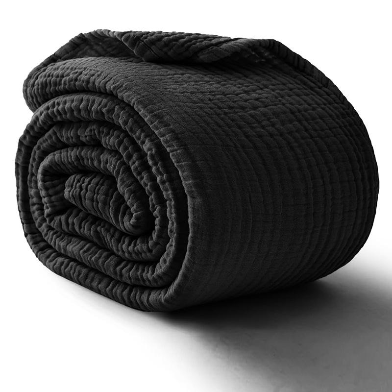 Coperta in Garza di Cotone Puro a 6 Strati – Morbida, Traspirante, Universale per Adulti e Bambini, Adatta per Letto o Divano.