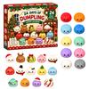 Christmas Countdown Set 2026 Squeeze Toy Advent Calendar, 24-Day Dumpling Bun Fidget Silicone Toys Box, Soft TPR Stress Relief Sensory Gift