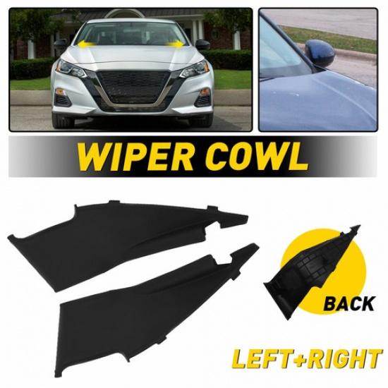 

2x - for Nissan Altima Front Windshield Wiper Cowl Side Extension Trim