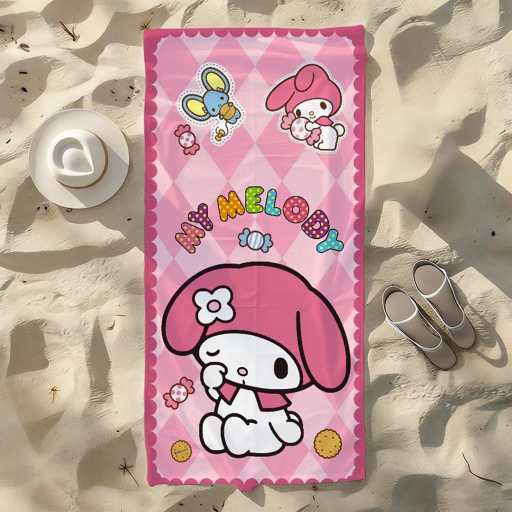 Lovely My M-Melody-S Towel For Swim Yoga Gym Quick Drying Soft and Skin-friendly Beach Towels All-Season