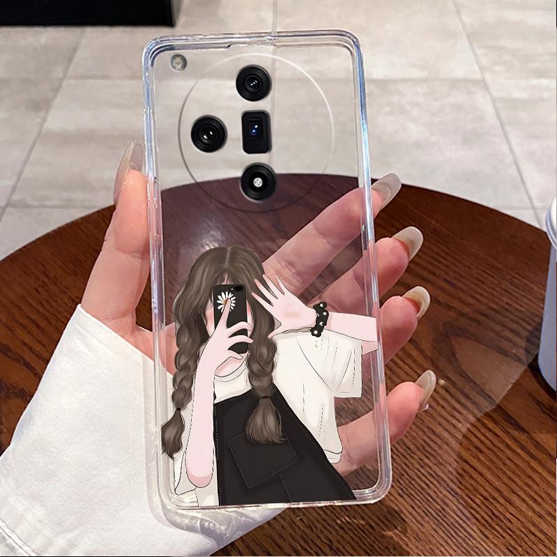 For OPPO Find X7 5G Popular Pattern Panda Shell For OPPO Find X7 Pro/Find X7 Ultra 5G Soft TPU Transparent Shockproof Cover