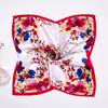 1 Peça Bandana Comissários de Bordo 50x50CM Moda Poliéster Elegante Lenços Quadrados Hijab Femininos