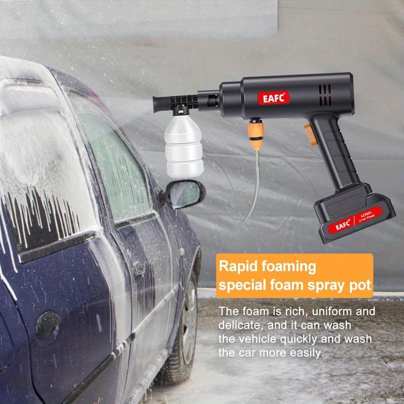EAFC EU Plug High Pressure Electric Washer, High Power Household High Pressure Washer, 40/80Wh Large Capacity, Equipped with Foam Bottle