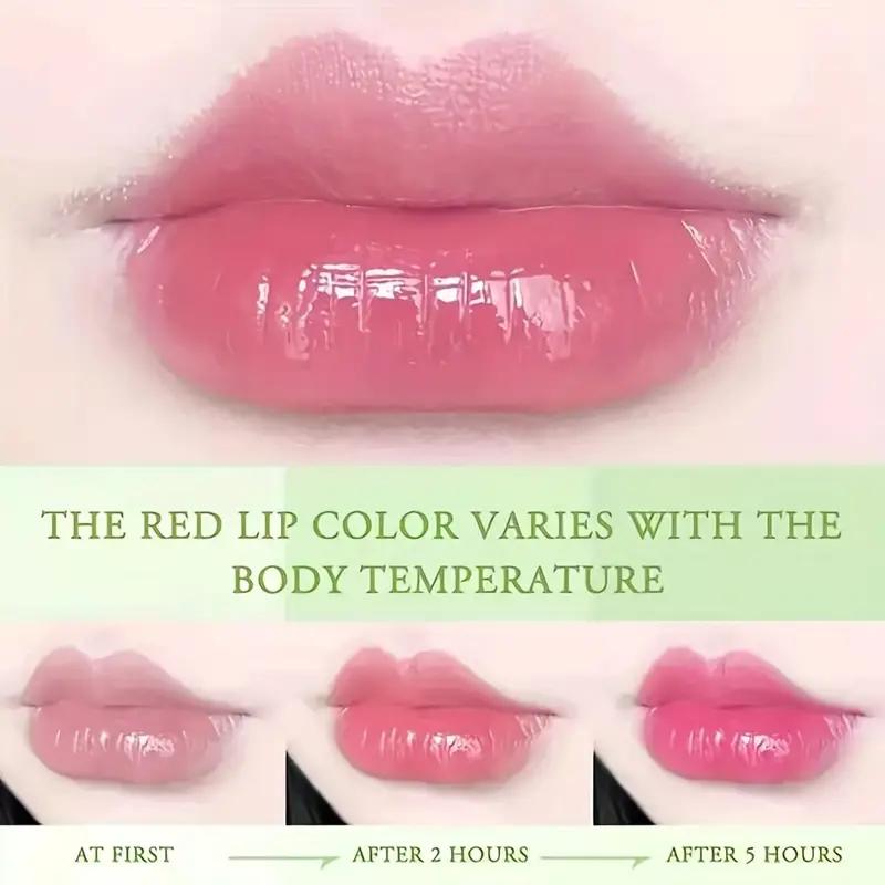 Moisturizing Natural Aloe Vera Color Changing Lip Gloss Long Lasting Nutritious Lips Care Temperature Change Lip Balm Lipstick Cosmetics