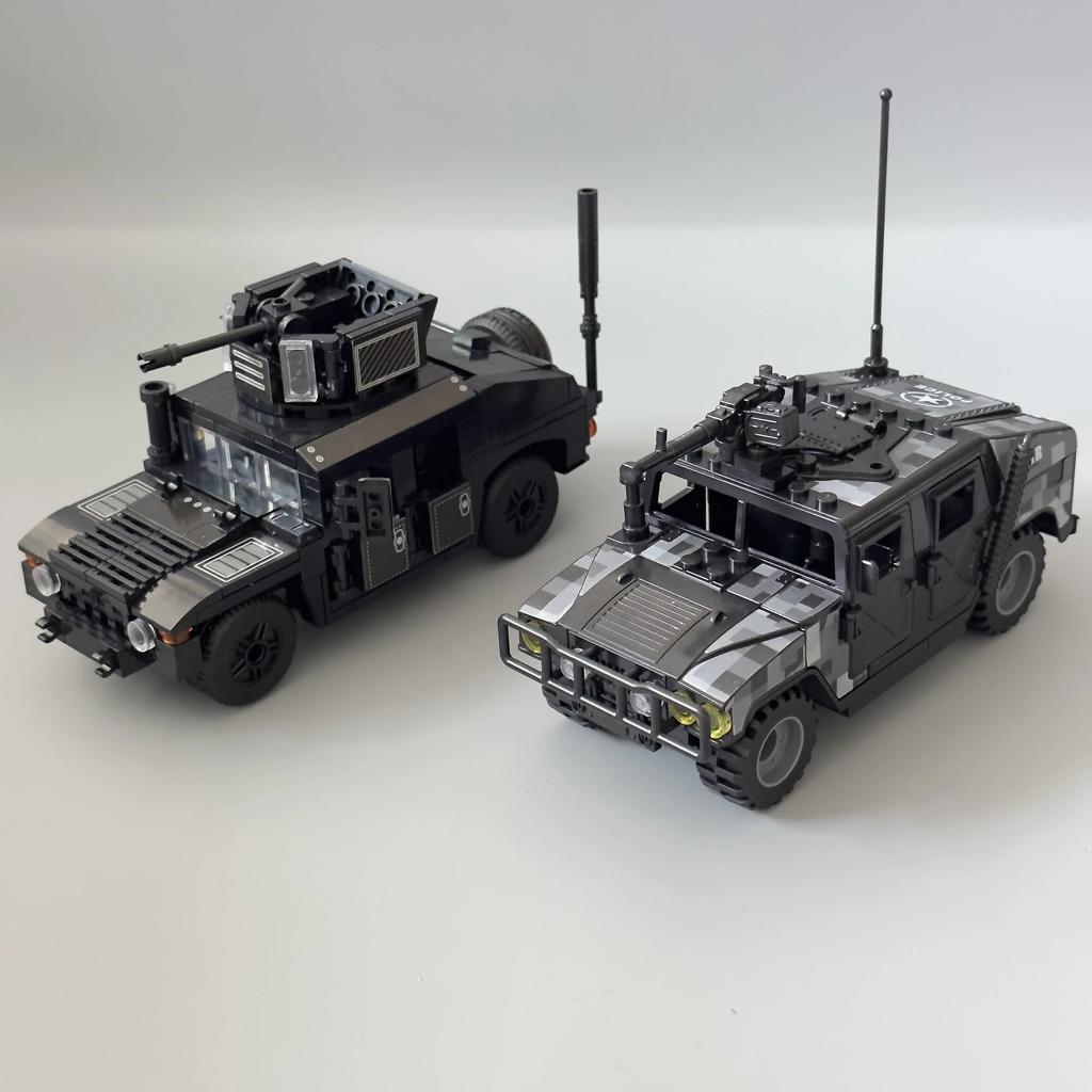 Juodas Hummer 2 Surinkimo Mastelio Modelis Dėlionė Surinkimo Statybinių Blokų Rinkinys Žaislas Dovana Šarvuotos Transporto Priemonės, Helovino/Padėkos Diena/Kalėdų dovana