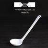 Jingyu White Melamine Long-Handle Soup Spoons