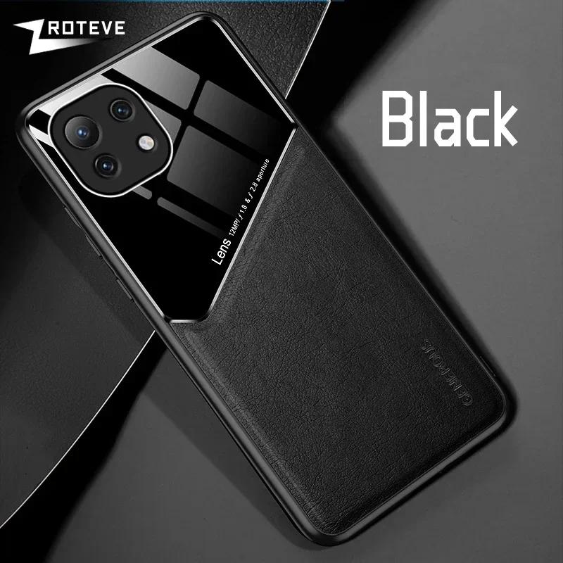 Pouzdro Mi11 Lite PU Kůže Auto Magnetický Tvrdý PC Kryt Pro Xiaomi Mi 11 11T 12 12X 12T Xiomi Mi11T Mi12 T Mi12T Pro Pouzdra
