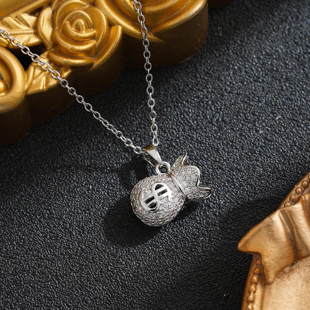 2026 Spring Double Layer Titanium Steel Coin Purse Necklace - High-End, Trending Pendant Jewelry
