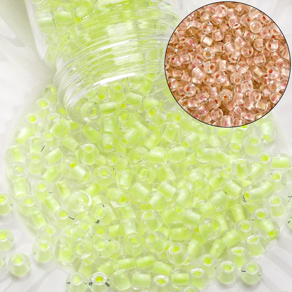100Pcs Glass Seed Bead 4mm Light Variable Series For DIY Bracelets Necklaces Jewelry Making