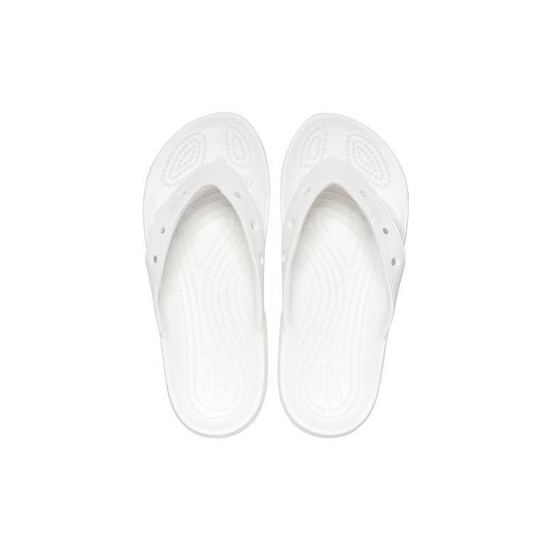 Crocs Classic Flip Comfortable Casual Slippers Unisex Slippers White 207713-100