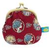 Watanabe Mizumori Ado Jacquard Clasp Wallet Frame Burgundy