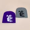 New contrasting color hip hop American star knitted hat men and women warm personality street American pullover hat