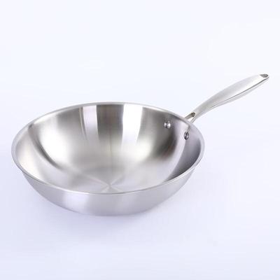 Wutuo 304 Edelstahl Unbeschichteter Wok