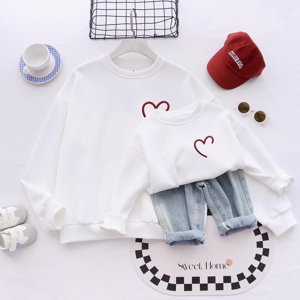 Luxury Family Winter Hoodie for New Year's 2026 - Parent-Child Outfits for Three or Four, Mother-Son, or Mother-Daughter.