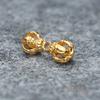 Gold Plated S925 Silver Vajra Spacer Bead for DIY Bracelet Pendant