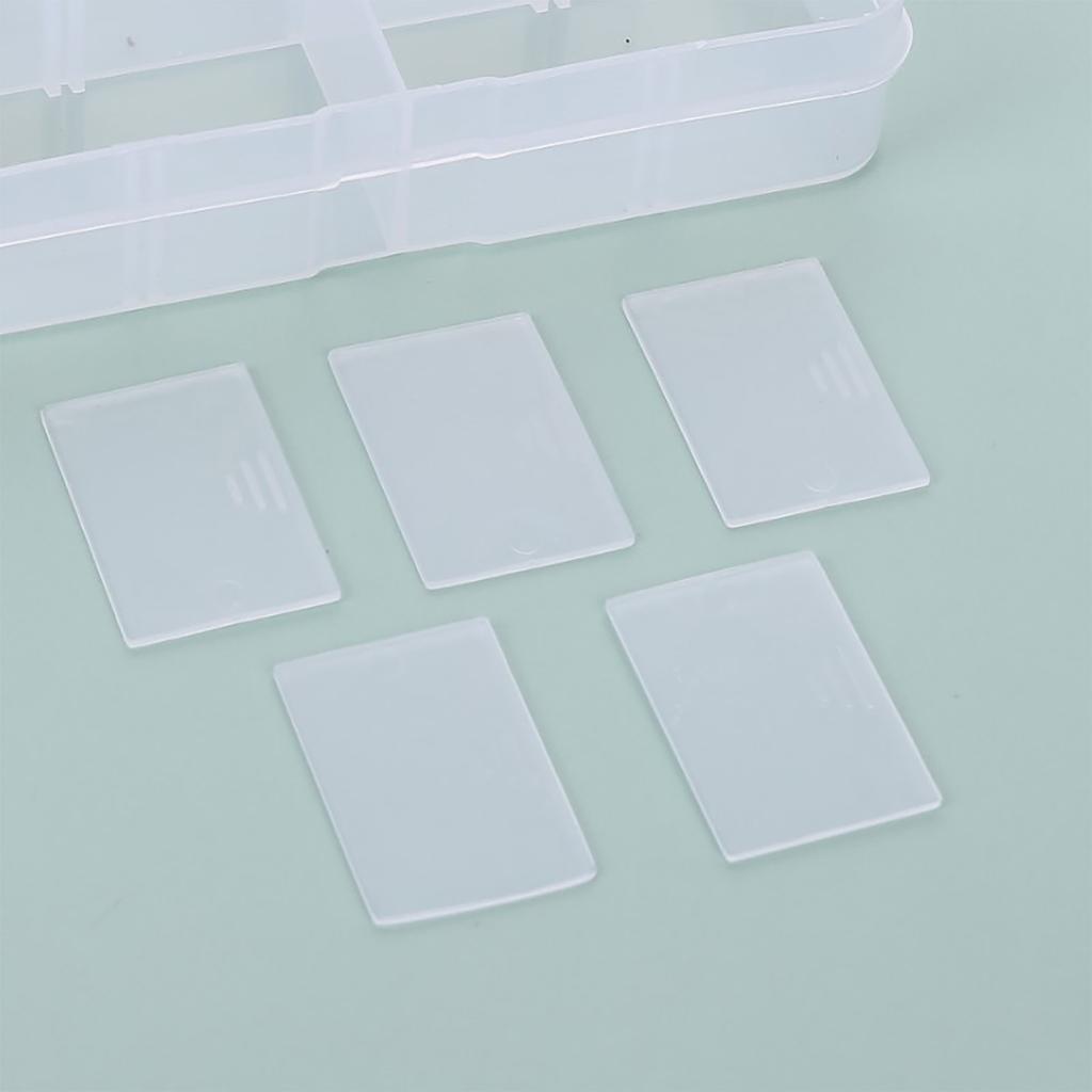 Transparente Schmuckbox 36 Fächer Herausnehmbare Trennwände Tragbarer Kunststoff Transparenter Organizer-Koffer für