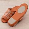 Sybilla Verita Size L Floral Easy To Senko 48655 Slippers, (approx. 23.5-24.5cm), Orange, Print, Wipeable, Clean, Stylish, Cute,
