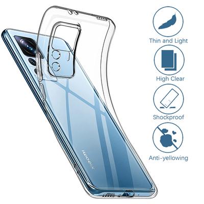 Crystal Silicone Soft Case For Xiaomi Mi 13 12 12X 12S 12T 11 11T 11i Note 10 10T 9 9T 8 Lite Pro Clear Back Cover Mi A2 A3 Capa