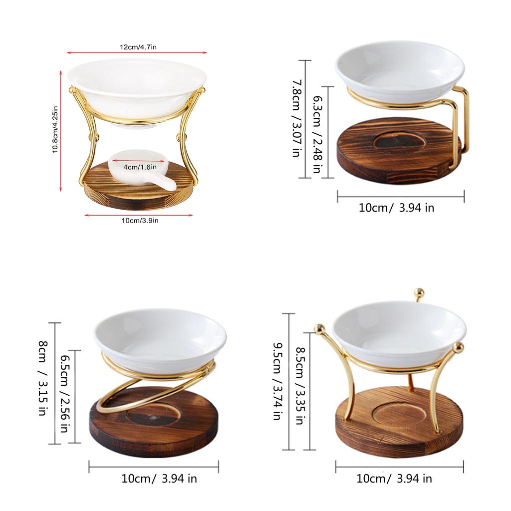 Aromas Lamp Stove Ceramics Incenses Wax Melt Burners with Tealight Candle Holder Essential Oil Burners Aromas Diffuser