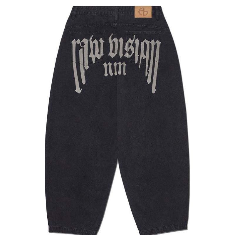 NOMANUAL Raw Vision Denim Pants   Washed Black