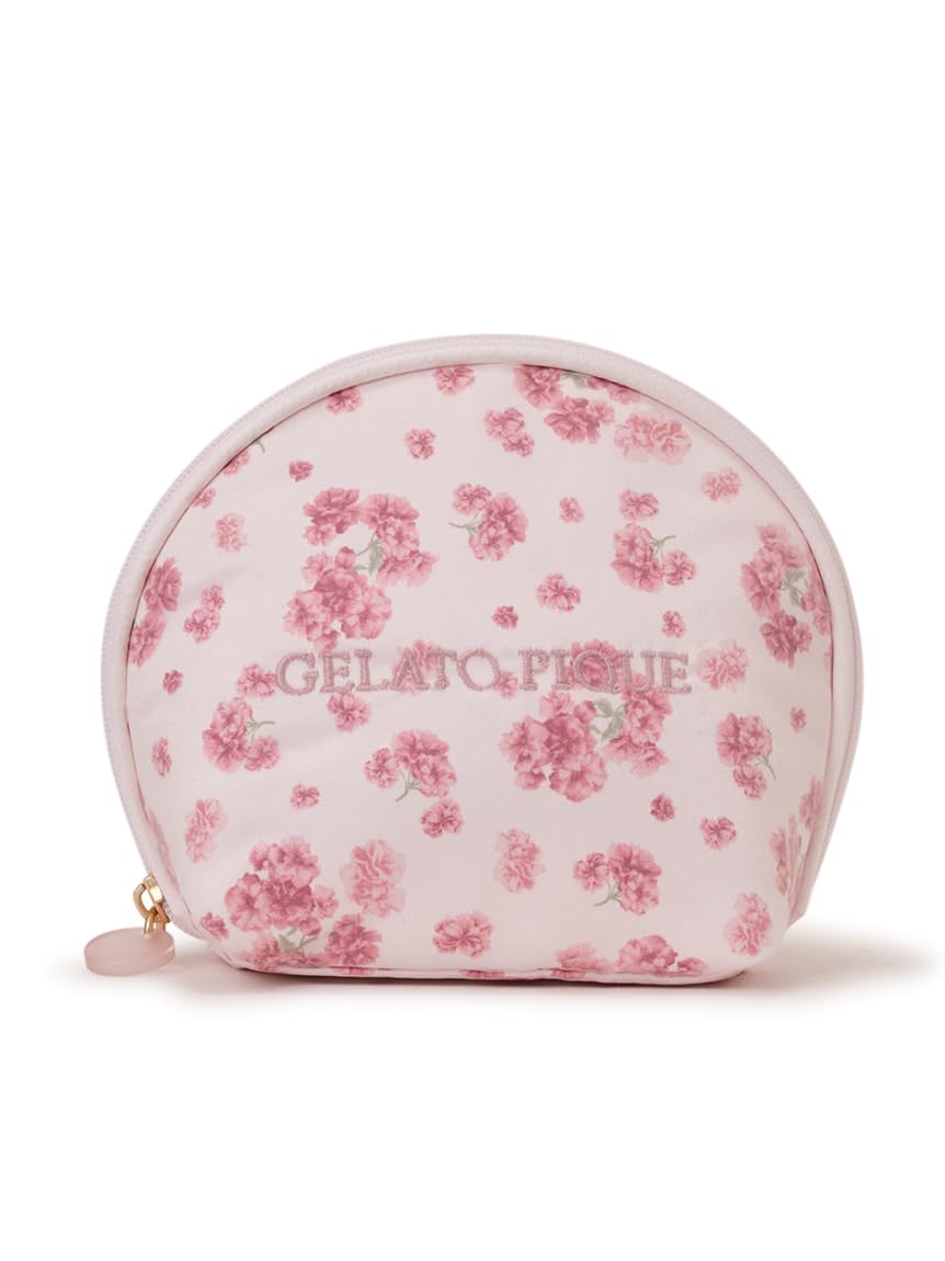 Sakura Pattern Pouch PWGB261698 LPNK Free Size [Gelato Pique] Half-Moon Women s