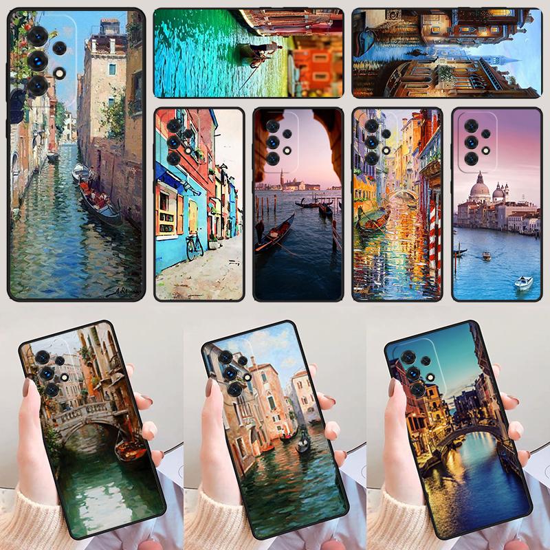 Travel italy Street Venice phone case For Samsung Galaxy A42 A31 A40 A51 A71 A32 A80 A91 A52 A72 A20e A21S A50 A70 A11 A12 Cover