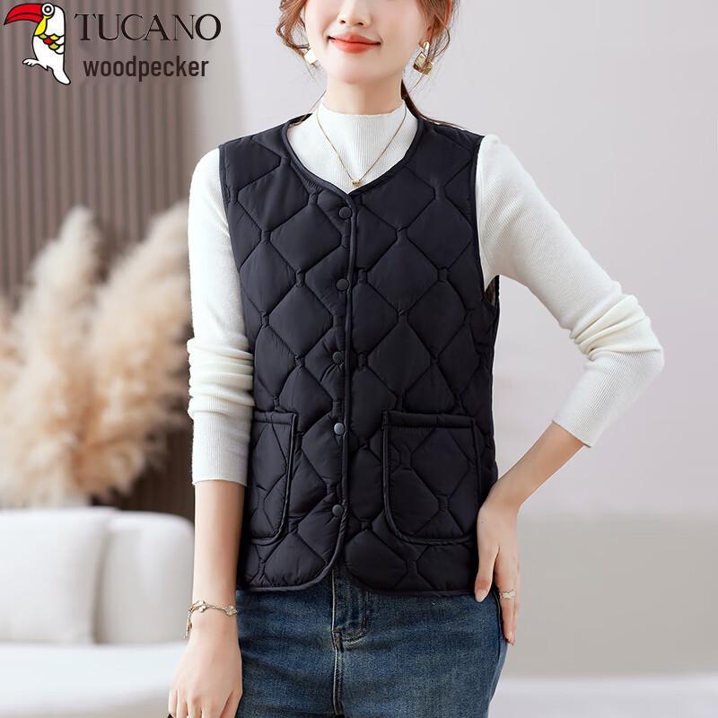 Woodpecker Women's Lightweight V-Neck Down Vest