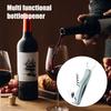 3 in 1 Wine Opener, Portable Beer Cap Lifter And Foil Cutter, Lever Corkscrew with Non Slip Handle, Stainless Steel Worm, Kitchen Bar Tool