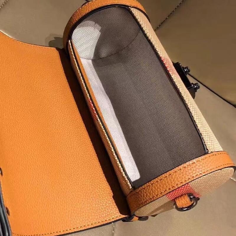 Women's Retro Axillary Bag Advanced Shoulder Bags New Fashion Checkered Small Round Bag Korean Style Outdoor Crossbody Bags