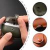 Upgrades Leather Clip Case with Carabiner Elegant Protective Leather Case Earbud Storage Case for Earbud Buds 3/3 