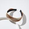 4cm Wide Headband Imitation Rattan Head Hoop Simple Style Hair Band Nonslip Knotted Headdress Hair Accessories For Women