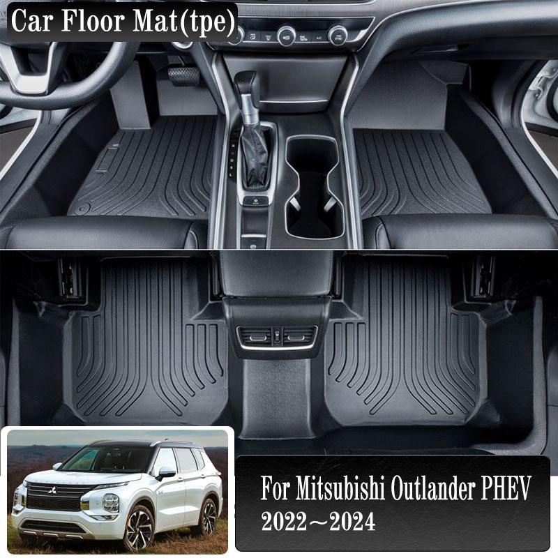 

Автомобильный коврик для Mitsubishi Outlander PHEV GN 2022 2023 2024 водонепроницаемый защитный чехол для ног TPE коврик LHD ковер автомобиля