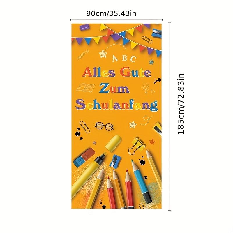 1 st tysk version av öppningssäsongens atmosfär bakgrundsduk, hem skola festdekoration, dörrficka, dörrgardin