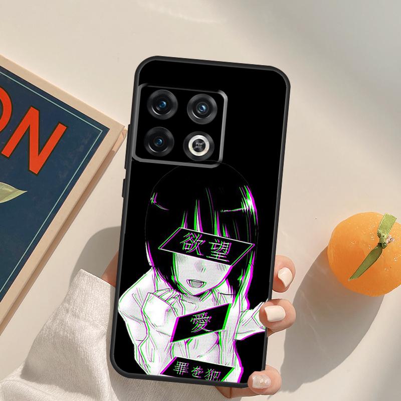 SAD JAPANESE ANIME AESTHETIC Case For OnePlus 13T 10T 10R 12R 13R 15 13 12 11 10 9 Pro Nord CE 5 2 3 4 Lite N20 N30 Cover