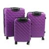 3PCS Luggage Set Spinner Wheel Hardshell Suitcase Lightweight with TSA Lock 150kg Load Capacity