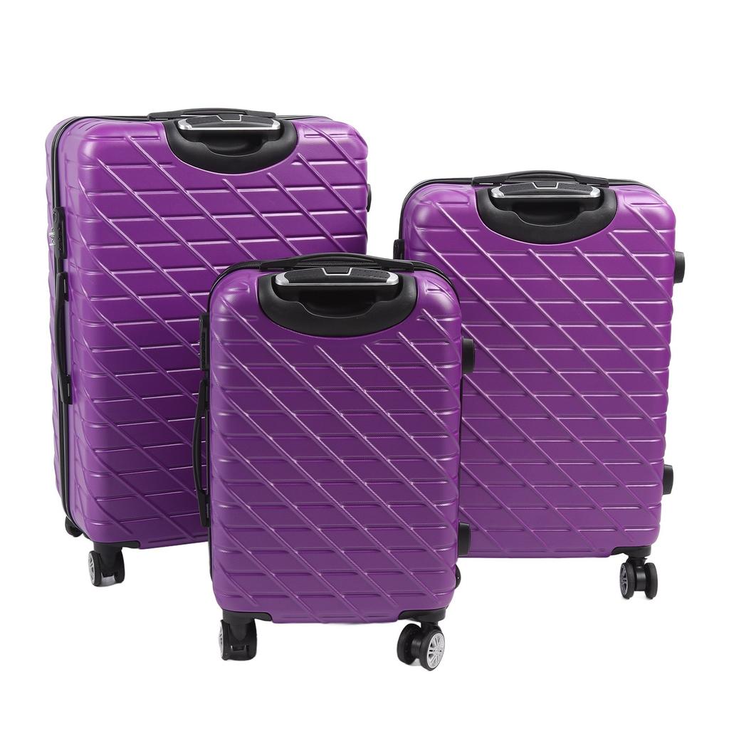 Set de 3 bagaje cu roți rotative, valiză rigidă, ușoară, cu încuietoare TSA, capacitate de încărcare de 150 kg