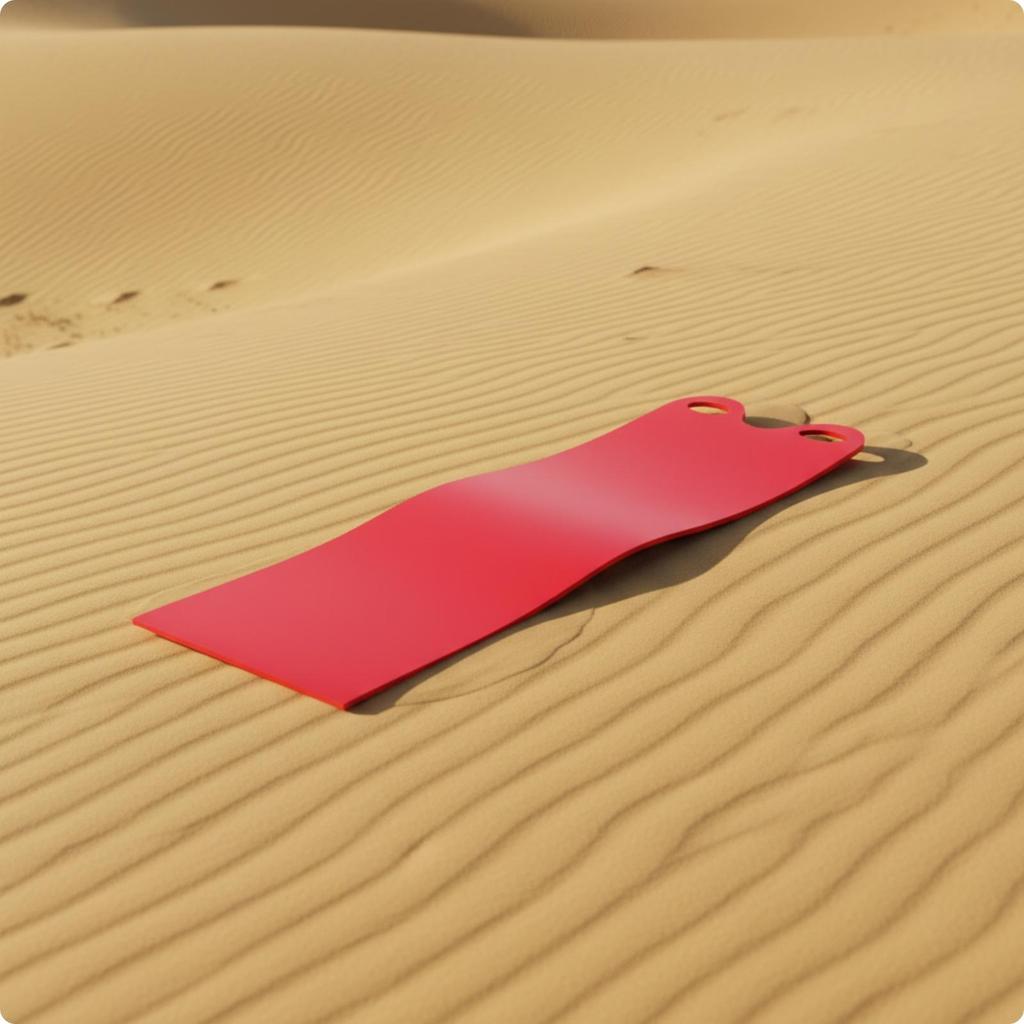 Lightweight Snow Sliding Mat with Smooth Surface Multi-Use Flexible