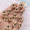 60Pcs Resin Kawaii Colorful Bowknot Bear Nail Art Charms Flat Back Rhinestone Figurines DIY Jewelry Accessories Scrapbook Crafts