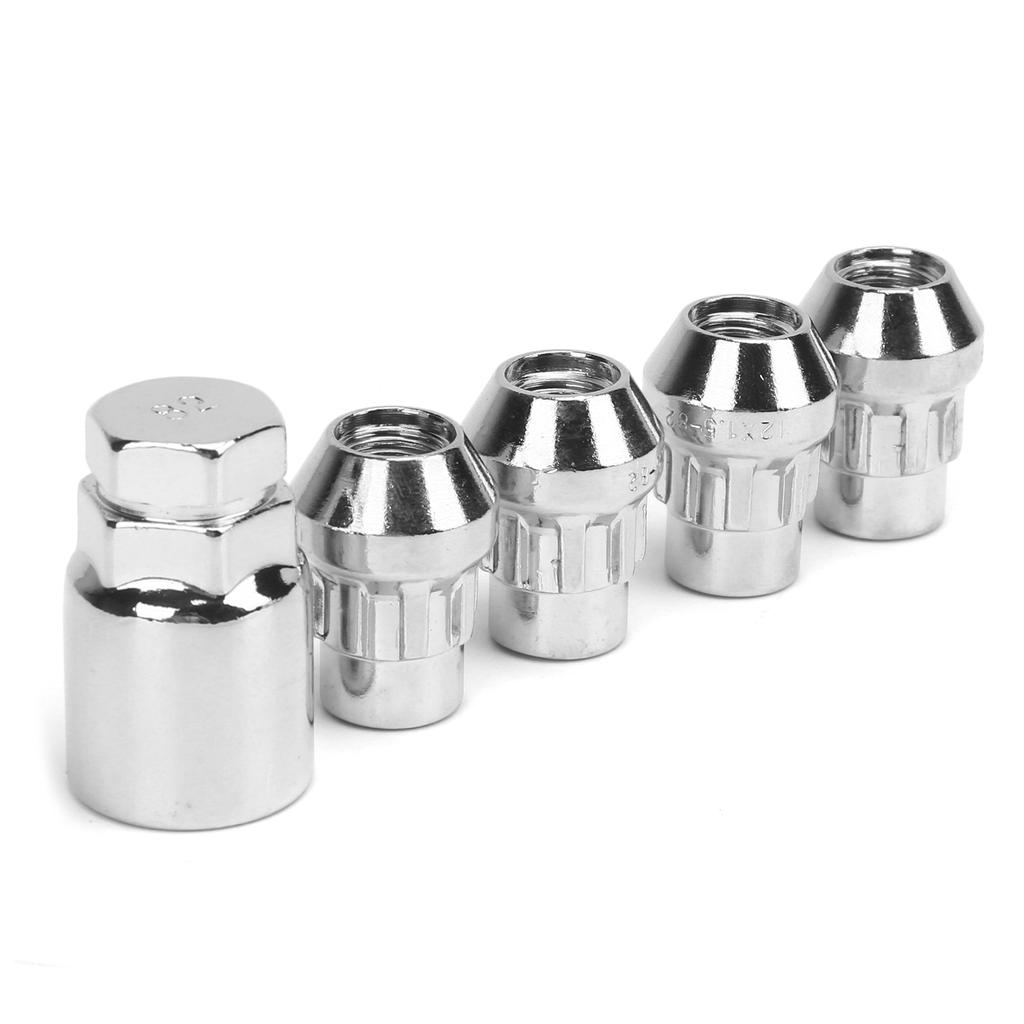 4PCS Car Wheel Nut Locks M12x1.5MM 32MM Height Steel Universal Automobile Components