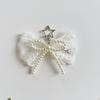 Bead Bow Lace Pearl Keychain INS Style Creative Pendant for Women Purse Handbag Lovely Gift