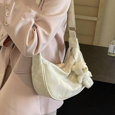 Nische weiche Oberfläche Großraumtasche Damen neue Schulter-Unterarmtasche Umhängetasche Knödeltasche