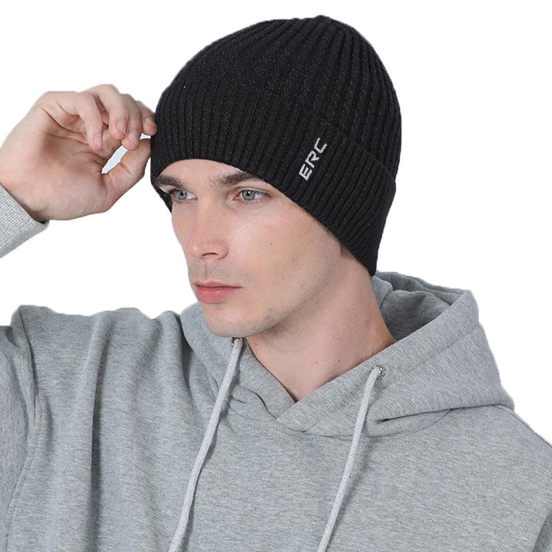 Custom Y2k Beanie Knit Skull Cap Warm Hats Winter Beanie Bennie Hat Custom logo
