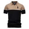 Polo Ralph Lauren Letní vyšívané poníkem Nové pánské pletené polo tričko s krátkým rukávem Barevně blokovaný límec Ležérní polo pro muže