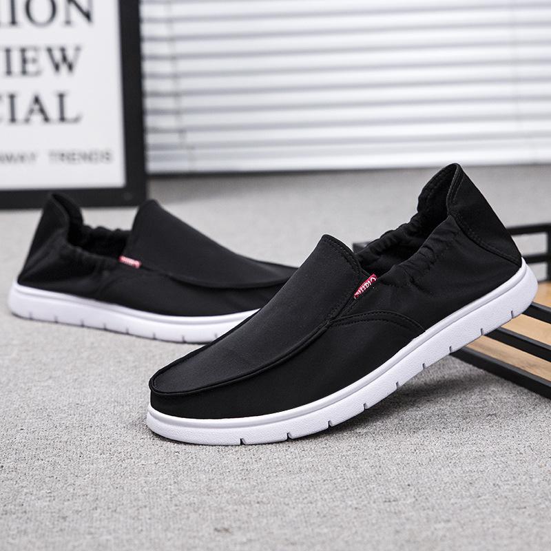 New Style Cloth Shoes Soft Sole Men's Shoes Breathable Casual Board Shoes Lazy Shoes Men's Casual Canvas Shoes