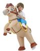 JOYBRO Inflatable Horse Costume for Cowboy Riding Horse Funny Animal Costume for Boys and Girls Perfect for Halloween Theme One Size Fits Most Kids,