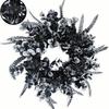 1pc Realistic Artificial Dead Branch Wreath with Simulation Pumpkin Vine & Branches - Plastic Door Hanging Decoration Suitable