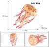 Oenux Ocean Starfish Sea Anemone Coral Jellyfish Squid Shrimp Crab Shark Animals Model Action Figures PVC Miniature Kid Toy Gift