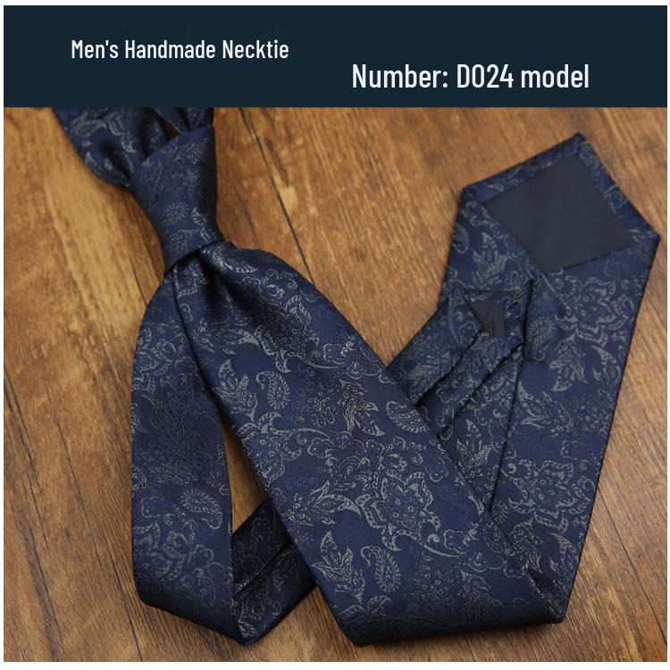 Men's 8CM Retro Burgundy Polyester Silk Tie - Business & Formal Suit Accessory