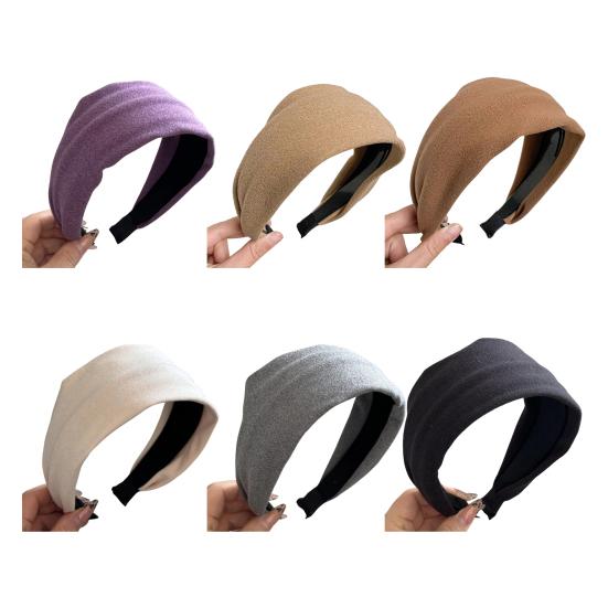 Breitkrempiges Stirnband Verdickte Schwammpolsterung Weicher Strickstoff Haarreif Herbst Winter Vielseitig Haar
