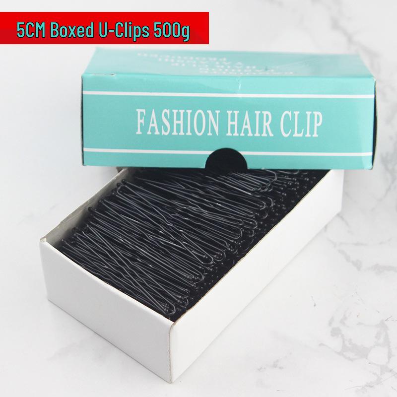 Sturdy Black U-Shaped Hair Styling Clips - Non-Deforming
